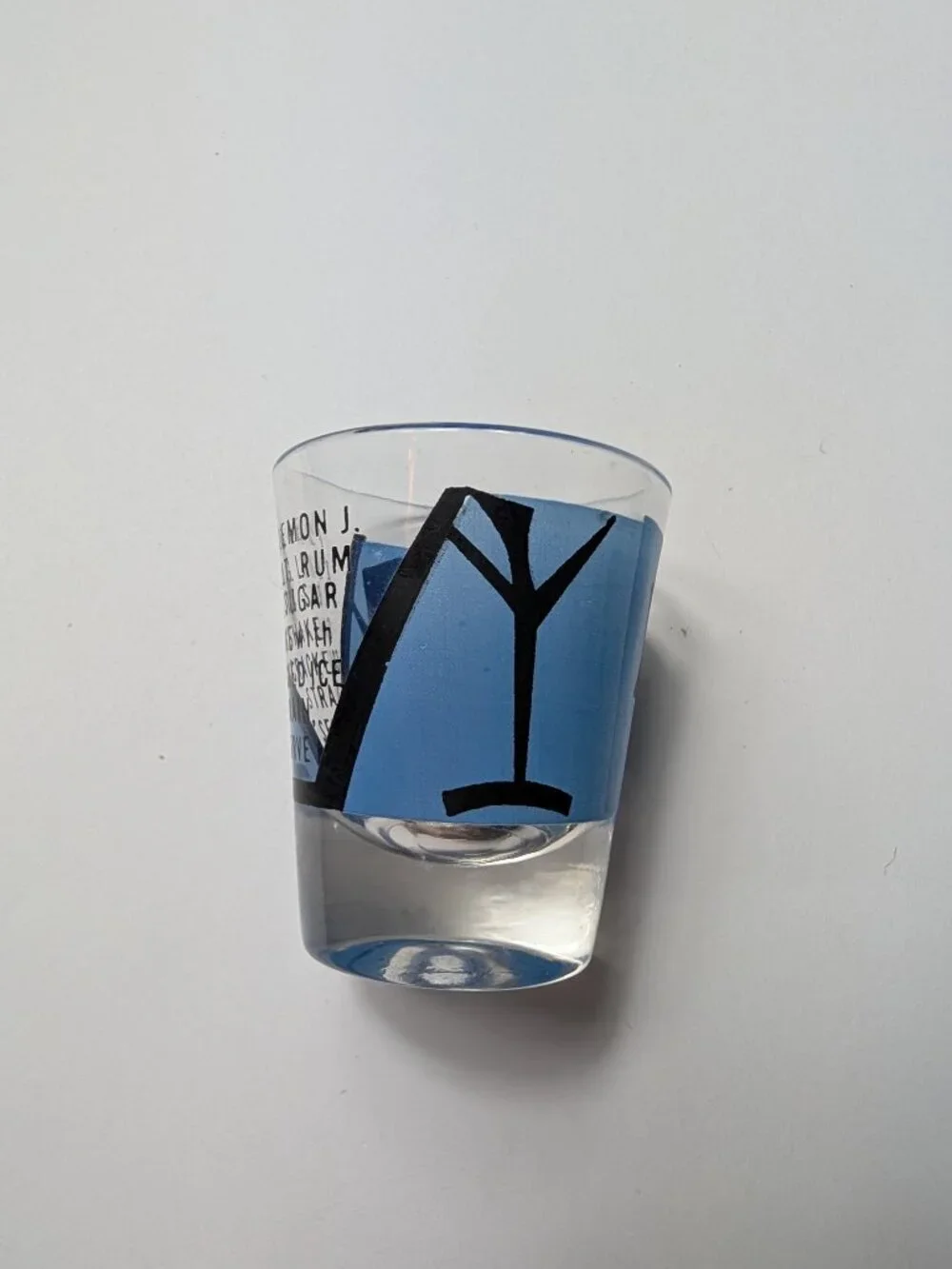 Daiquiri Rum Recipe Shot Glass MCM Man Cave Barware